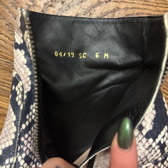 STUART WEITZMAN SNAKE BLOCK BOOTIE - Picture 5 of 11